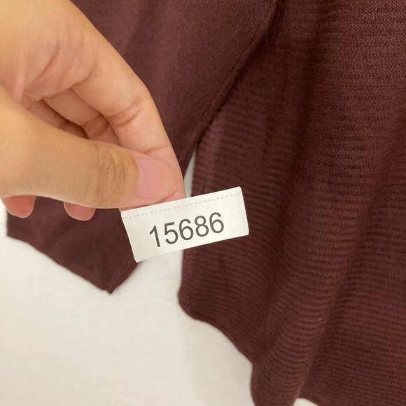 New Croft & Barrow Brown Chestnut Crew Neck Tight Knit Pullover Sweater Large - Picture 9 of 9